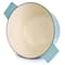 Martha Stewart 5qt. Light Cyan Enameled Round Cast Iron Dutch Oven with Lid